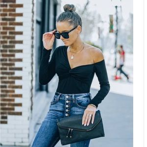 Lush off the shoulder body suit- NWOT